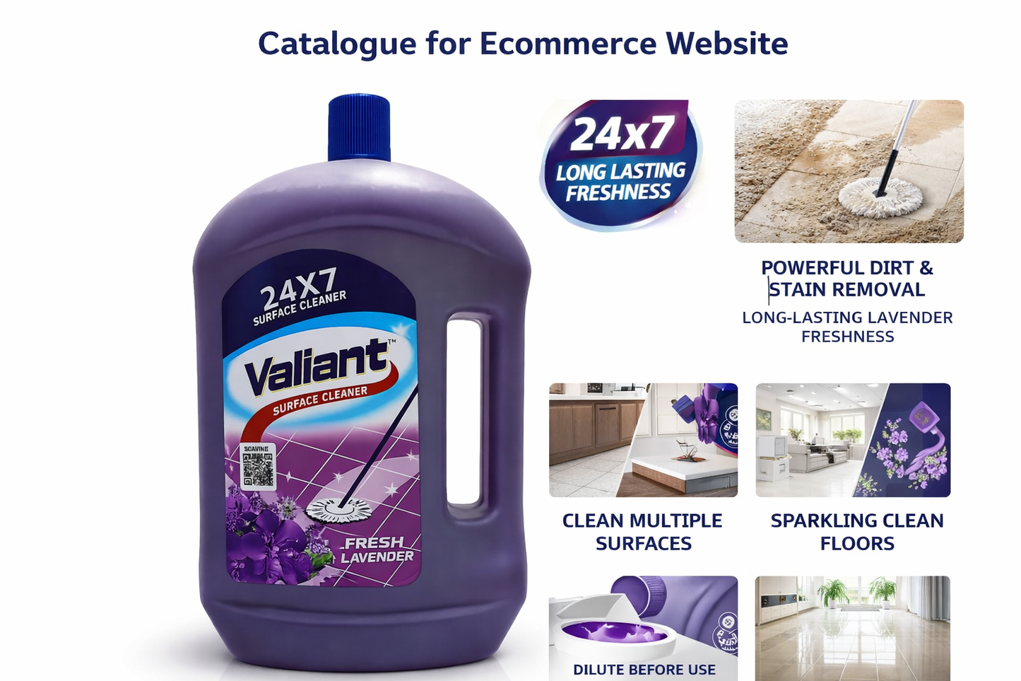 Valient SURFACE Cleaner 2 Ltr Lavender Fresh