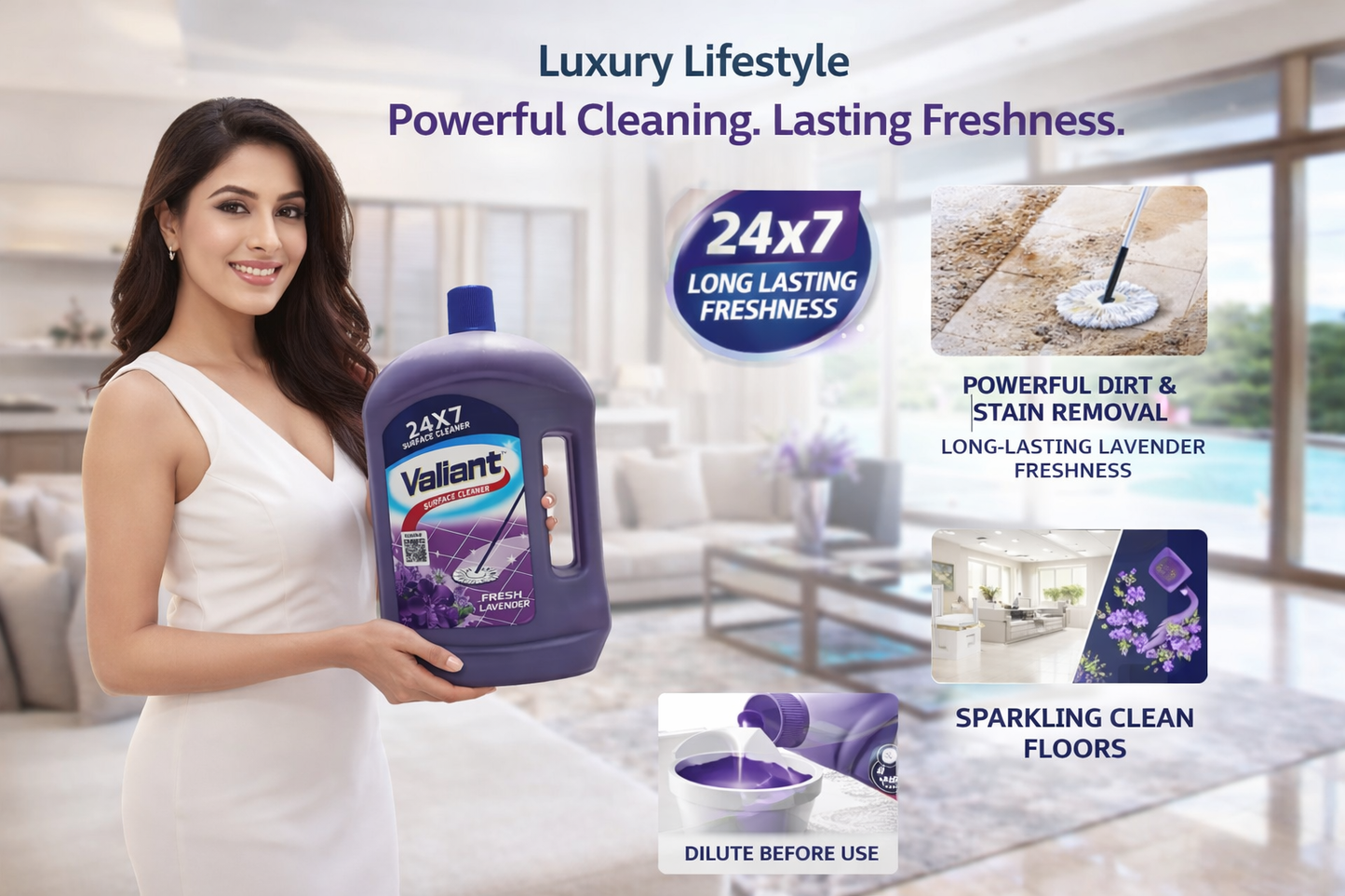 Valient SURFACE Cleaner 2 Ltr Lavender Fresh