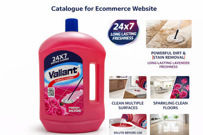 Valient Surface Cleaner 2 Ltr Rose Fresh