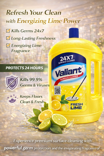 Valient 2 Ltr Lime Fresh Surface Cleaner